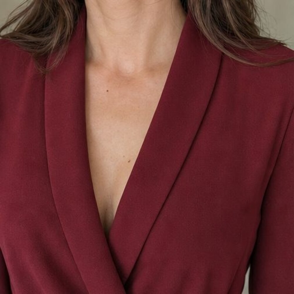 Blue Button Blouse - Picture 4 of 6
